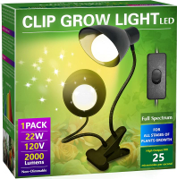 Briignite LED Grow Light Bulbs Full Spectrum Plant Light Bulbs E26 Base 11W 100W Equivalent 3Pack