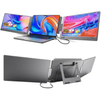 Kyy laptop screen extender, 14' 'fhd 1080p USB-C portable monitor, IPS computer display, dual monitor for triple screen, monitor