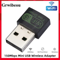 150Mbps USB WiFi Bluetooth Adapter 2.4Ghz 5.8Ghz Dual Band Wireless External Receiver USB Mini WiFi Dongle for PC Laptop Desktop