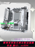 精粵H610I迷你小板ITX臺式機主板17x17工控1700針12代CPU電腦DDR4