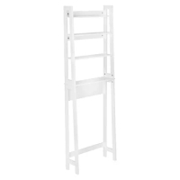 Over-The-Toilet Bathroom Shelving Space Saver, White
