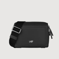 【BRAUN BUFFEL 德國小金牛】台灣總代理 斯杜迪歐 斜背包-黑色(BF566-60-BK)
