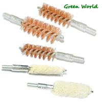 Green World 5pcs/lot .22cal-45cal Mop Brush ,Cotton Swab,Bronze Brush,Gun Clean Brush