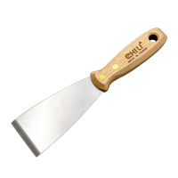 【CHILI】50mm/2吋-超硬鋸齒刮刀(台灣製/食品級不銹鋼/油灰刀/補土/油漆工具/刮漆/批土)