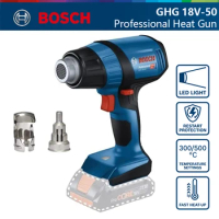 Bosch Professional Cordless Heat Gun GHG 18V-50 Max 500°C Heating Shrink Film Baking Gun Electric Hot Air Gun 18V Power Tool