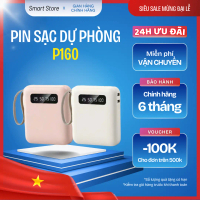 Pin Sạc Dự Phòng Mini 10000mAh Pin Sạc Nhanh Tích Hợp Màn Hình Hiển Thị % Pin Và Chiếu Sáng , Pin Hi