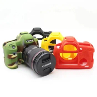 DSLR Camera Video Bag Soft Silicone Rubber Protection Case for Canon EOS 6D @