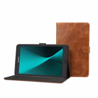 For Samsung T380 Leather Case with Card Slots ,Business PU Flip Leather Cover For Samsung Galaxy Tab A 8.0 inch T380 T385 2017