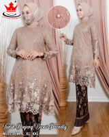 (COD) HARGA PROMO SETELAN KEBAYA TUNIK TILE FREE MASKER ATASAN KEBAYA TUNIK BRUKAT TILE KEBAYA PESTA