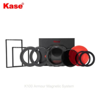 Kase K100 Armour Filter Holder with Magnetic CPL Filter + 77mm / 82mm Adapter Ring + Filter Frame + cover kit