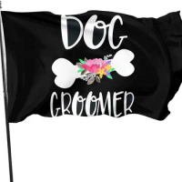 Dog Grooming Flag for Outdoor Indoor Home House Decor Durable Garden Flag Custom