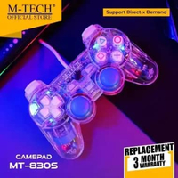 MTECH Gamepad PS2/PS3 Joystick Getar Transparant Garansi Resmi Original Single Transparan