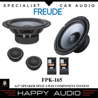 Speaker Split 2-way Component 6.5 inch FREUDE FPK-165 Speaker Pintu Mobil Midbass + Tweeter + Crosso