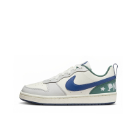 NIKE 耐吉 男女大童休閒鞋-灰藍綠 COURT BOROUGH LOW RECRAFT (GS)-HM3722141