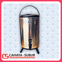Dispenser Minuman Drink Jar OKO 10L (7.5Lt) Stainless Steel Termos Panas Dingin Tea Kitchenware