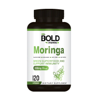 Bold Vitamins Moringa Leaf 1000mg Supplement (120 Caps) Green Superfood Vitamins and Minerals EXP03/