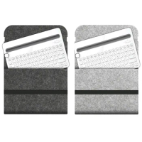 Elisona Portable Dustproof Felt Storage Bag Case Cover Sleeve Pouch Skin for Logitech K480 K380 Bluetooth-compatible Keyboard