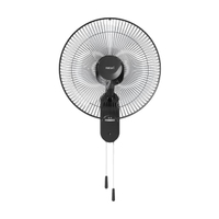 พัดลมติดผนัง รุ่น W16M1 ขนาด 16 นิ้ว สี Glossy Black