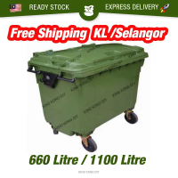 [ KL & Selangor SAHAJA ] Tong Sampah Bergerak Bandaraya Hijau 660L 1100L MGB660 Tong Sampah Beroda T