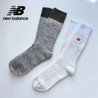 [New Balance]雙色拼接中高筒襪_中性_綠灰/淺灰黃_LAS33262AS2