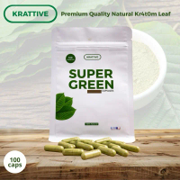 Krattive Super Green Capsule - teh borneo teh kalimantan 100 Kapsul kualitas ekspor grade tertinggi