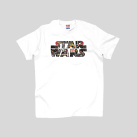Baju Kaos Pria Pull&Bear X StarWars Putih Premium