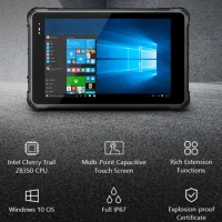 RUNGLINE Waterproof 8 Inch IP67 Industrial Rugged Tablet PC 2D Barcode Scanner Windows10 Computer