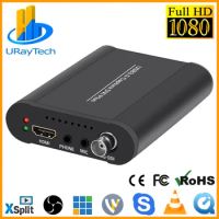 Best HD 1080P HD 3G SDI + HDMI + VGA + YPbPr + DVI Capture Dongle Live Streaming Video Audio Capture Card Game Video Grabber