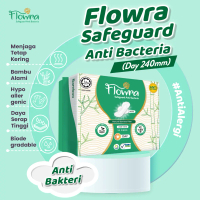 Flowra Safe Guard 240 mm (Day) Pembalut Alami, Halal, Serat Bambu Alami 100%, Anti Alergi, Anti Bakt