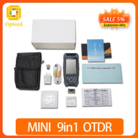 Pro Mini OTDR Fiber Optic Reflectometer 980rev with 9 Functions OLS OPM VFL Event Map 24dB for 64km Fiber Cable Ethernet Tester