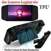 For Lenovo Legion GO Cover TPU Protective Case Shockproof Protector Cover for Legion GO With Stand Protective Case Accessories