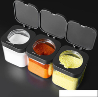 德國surkr調料盒套裝家用組合裝廚房玻璃調料罐子鹽味精調味料瓶 雙十一全館距惠