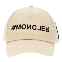 【MONCLER】春夏新款 品牌 LOGO 棒球帽-米白色(ONE SIZE)