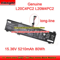Genuine L20C4PC2 L20M4PC2 Battery SSB11B53884 SB11B53887 For Lenovo Legion 5 17ACH6-82 Series 15.36V 80Wh 5210mAh Laptop Battery