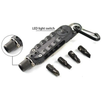 Pertukangan CRKT Driver Obeng Magic Screwdriver EDC Multifunction Tools with LED - 9095 New