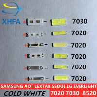 50-100pcs FOR LG Innotek Lextar UNI SAMSUNG SEOUL LED Backlight 0.5W 1W 1.5W 7020 3V 6V Cool white 40LM TV Application