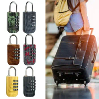 Anti-theft 4 Digit Password Lock Portable Padlock Zinc alloy Backpack Zipper Lock Security Coded Lock Home