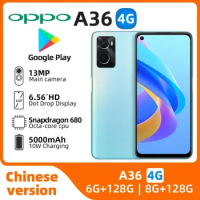 Oppo A36 4g SmartPhone Android CPU Snapdragon 680 6.56 inches 90HZ 8GB RAM 256GB ROM 13.0MP 5000mAh used phone
