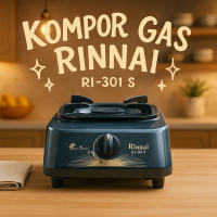 [AFF8] Rinnai Kompor Gas 1 Tungku RI-201S RI-301S RI-511E RI-511T RI-51SB RI 150 CC Portable + Regul