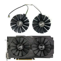 NEW 95MM T129215SM 0.25AMP Graphics / Video Card Cooler Fan FOR ASUS DUAL RX580 O8G Graphics Card Cooling Fan