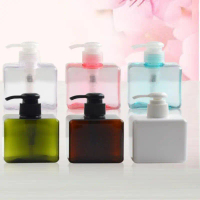 เครื่องจ่ายขวดปั๊มพลาสติก เปล่า รีฟิลได้ ขวดแชมพูของเหลว 250ml