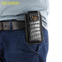 SZLHRSD For ASUS ZenFone 5 ZE620KL Flip Case Handmade Genuine Leather Holster Belt Clip Pouch Funda Phone Cover Waist Bag