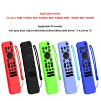 Silicone TV Remote Control Protective Case For Sony 2022 X85K/X90K/X93K/X94K/A80K/A90K Series TV K Series TV Cover with Lanyard