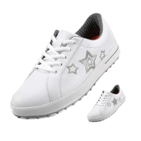 TaoBo PGM Golf Shoes Women Star Golf Sports Leisure Shoes Without Nails Super Fiber Waterproof Shoes Good Grip Resistant Golf