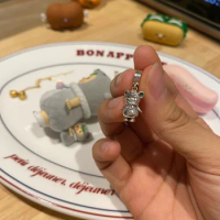 925 Sterling Silver Anime Game Pucky Bear Charm Bead For Pandora Bracelet Bangle European Charms Jewelry Fans Collection Gift