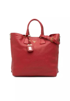Prada 心愛的 Prada Vitello Daino 側拉鍊購物托特包