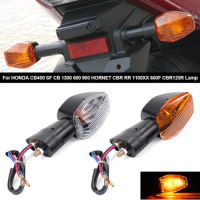 1PC Motorcycle Turn Signal Indicator Light Front Rear For HONDA CB400 SF CB 1300 600 900 HORNET CBR RR 1100XX 600F CBR125R Lamp