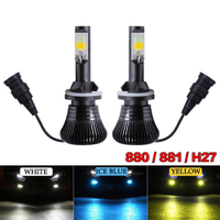 2 ชิ้น 880/881 H27 LED หลอดไฟตัดหมอกโคมไฟซังพ่วงสีไฟตัดหมอก Strobe