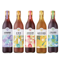 【永禎】經典濃醇水果醋600mlx5瓶 任選(蜂蜜醋/鳳梨香檬醋/荔枝桂花醋/青梅黑棗醋/桑葚橄欖醋)