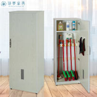 【Build dream 築夢家具】2.1尺 防水塑鋼 掃具櫃 清潔櫃 收納置物櫃(加高款)
